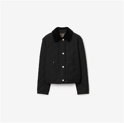 burberry kjol barn|Quilted Barn Jacket in Black .